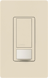 Lutron MS-OPS6M-DV-LA (MS-OPS6M2-DV-LA) Maestro Switch with Occupancy Sensor Dual Voltage 120V-277V / 6A Multi Location in Light Almond