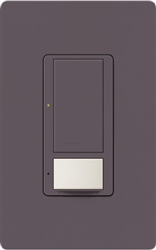 Lutron MS-OPS6M2U-DV-PL Maestro Switch with Occupancy Sensor Dual Voltage 120V-277V / 6A Multi Location, Neutral or Ground Wire, in Plum