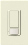 Lutron MS-PPS6-DDV-BI Maestro Dual-circuit Switch with Partial-on Occupancy Sensor, 6A 120V-277V in Biscuit