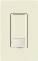 Lutron MS-PPS6-DDV-BI Maestro Dual-circuit Switch with Partial-on Occupancy Sensor, 6A 120V-277V in Biscuit