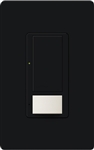 Lutron MS-PPS6-DDV-BL Maestro Dual-circuit Switch with Partial-on Occupancy Sensor, 6A 120V-277V in Black