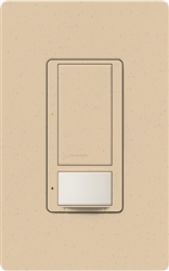 Lutron MS-PPS6-DDV-DS Maestro Dual-circuit Switch with Partial-on Occupancy Sensor, 6A 120V-277V in Desert Stone