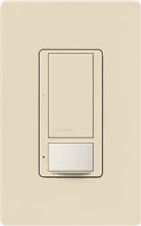 Lutron MS-PPS6-DDV-ES Maestro Dual-circuit Switch with Partial-on Occupancy Sensor, 6A 120V-277V in Eggshell