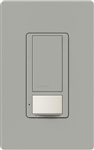 Lutron MS-PPS6-DDV-GR Maestro Dual-circuit Switch with Partial-on Occupancy Sensor, 6A 120V-277V in Gray