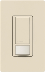 Lutron MS-PPS6-DDV-LA Maestro Dual-circuit Switch with Partial-on Occupancy Sensor, 6A 120V-277V in Light Almond