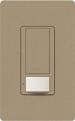 Lutron MS-PPS6-DDV-MS Maestro Dual-circuit Switch with Partial-on Occupancy Sensor, 6A 120V-277V in Mocha Stone