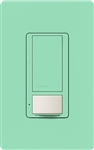 Lutron MS-PPS6-DDV-SG Maestro Dual-circuit Switch with Partial-on Occupancy Sensor, 6A 120V-277V in Sea Glass