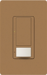 Lutron MS-PPS6-DDV-TC Maestro Dual-circuit Switch with Partial-on Occupancy Sensor, 6A 120V-277V in Terracotta