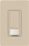 Lutron MS-PPS6-DDV-TP Maestro Dual-circuit Switch with Partial-on Occupancy Sensor, 6A 120V-277V in Taupe