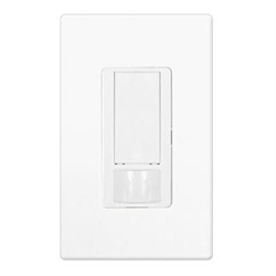 Lutron MS-PPS6-DDV-WH Maestro Dual-circuit Switch with Partial-on Occupancy Sensor, 6A 120V-277V in White