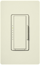 Lutron MSCF-6AM-277-BI Maestro Satin 277V / 6A Fluorescent 3-Wire / Hi-Lume LED Multi Location Dimmer in Biscuit