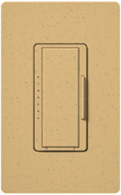 Lutron MSCF-6AM-277-GS Maestro Satin 277V / 6A Fluorescent 3-Wire / Hi-Lume LED Multi Location Dimmer in Goldstone