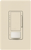 Lutron MSCL-OP153MH-LA Maestro CL Occupancy Sensor (Auto-ON/OF or Manual ON/Auto-OFF) and Dimmer, 600W Incandescent, 150W CFL or LED Single Pole / Multi Location Dimmer in Light Almond