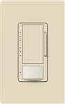 Lutron MSCL-VP153M-ES Maestro CL Vacancy Sensor (Manual ON/Auto-OFF) and Dimmer, 600W Incandescent, 150W CFL or LED Single Pole / Multi Location Dimmer in Eggshell