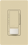 Lutron MSCL-VP153MH-IV Maestro CL Vacancy Sensor (Manual ON/Auto-OFF) and Dimmer, 600W Incandescent, 150W CFL or LED Single Pole / Multi Location Dimmer in Ivory