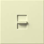 Lutron N-1500-AL Nova 1500W Incandescent / Halogen Single Location Slide-to-Off Dimmer in Almond