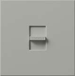 Lutron N-1500-GR Nova 1500W Incandescent / Halogen Single Location Slide-to-Off Dimmer in Gray