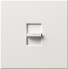 Lutron N-1500-WH Nova 1500W Incandescent / Halogen Single Location Slide-to-Off Dimmer in White