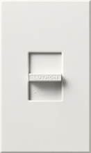 Lutron N-600-WH Nova 600W Incandescent / Halogen Single Location Slide-to-Off Dimmer in White