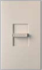 Lutron NF-103P-TP Nova 120V / 8A Fluorescent 3-Wire / Hi-Lume LED Single Pole / 3-Way Preset Dimmer in Taupe