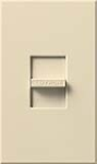 Lutron NFTU-5A-BE Nova 120V / 5A Fluorescent Tu-Wire Single Pole Slide-to-Off Dimmer in Beige