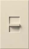 Lutron NFTU-5A-LA Nova 120V / 5A Fluorescent Tu-Wire Single Pole Slide-to-Off Dimmer in Light Almond