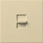 Lutron NLV-1000-IV Nova 800W Magnetic Low Voltage Single Pole Slide-to-Off Dimmer in Ivory