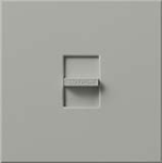 Lutron NLV-1500-GR Nova 1200W Magnetic Low Voltage Single Pole Slide-to-Off Dimmer in Gray