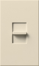 Lutron NT-1000-LA Nova T 1000W Incandescent / Halogen Single Location Slide-to-Off Dimmer in Light Almond, Matte Finish