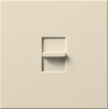 Lutron NT-1500-LA Nova T 1500W Incandescent / Halogen Single Location Slide-to-Off Dimmer in Light Almond, Matte Finish