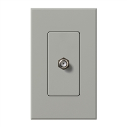 Lutron NT-CJ-GR Nova T Single Cable Jack in Gray, Matte Finish