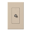 Lutron NT-CJ-TP Nova T Single Cable Jack in Taupe, Matte Finish