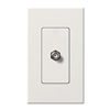 Lutron NT-CJ-WH Nova T Single Cable Jack in White, Matte Finish