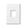 Lutron NT-O-NFB-GR Nova T, 1-Gang Wallplate, For Homework Vareo Dimmers & Switches, No Fins Broken in Gray, Matte Finish