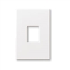 Lutron NT-O-NFB-IV Nova T, 1-Gang Wallplate, For Homework Vareo Dimmers & Switches, No Fins Broken in Ivory, Matte Finish