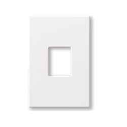 Lutron NT-O-NFB-IV Nova T, 1-Gang Wallplate, For Homework Vareo Dimmers & Switches, No Fins Broken in Ivory, Matte Finish