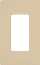 Lutron NT-R3-FB-BE Nova T Screwless 1 Gang Wallplate Decora Opening, Fins Broken, in Beige, Matte Finish