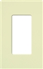 Lutron NT-R3-NFB-AL Nova T Screwless 1 Gang Wallplate Decora Opening, No Fins Broken, in Almond, Matte Finish