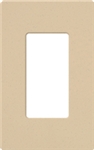 Lutron NT-R3-NFB-BE Nova T Screwless 1 Gang Wallplate Decora Opening, No Fins Broken, in Beige, Matte Finish