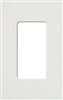 Lutron NT-R3-NFB-WH Nova T Screwless 1 Gang Wallplate Decora Opening, No Fins Broken, in White, Matte Finish