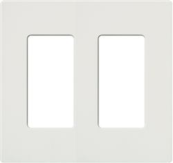 Lutron NT-R3R3-FB-BB Nova T Screwless 2 Gang Wallplate Decora Opening, Fins Broken, in Bright Brass, Metal Finish