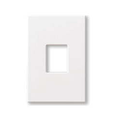 Lutron NT-S-NFB-BB Nova T, 1-Gang Wallplate, For Nova T Dimmers & Switches, No Fins Broken in Bright Brass, Matte Finish