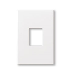 Lutron NT-S-NFB-SN Nova T, 1-Gang Wallplate, For Nova T Dimmers & Switches, No Fins Broken in Satin Nickel