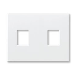 Lutron NT-SS-NFB-AL Nova T Screwless 2 Gang Wallplate Non Fins Broken Decora Opening in Almond, Matte Finish