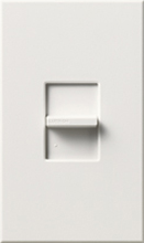 Lutron NTELV-300-WH Nova T 300W Electronic Low Voltage Single Pole Slide-to-Off Dimmer in White, Matte Finish