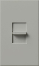 Lutron NTF-10-GR Nova T 120V / 16A Fluorescent 3-Wire / Hi-Lume LED Single Pole Slide-to-Off Dimmer in Gray, Matte Finish