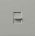 Lutron NTLV-1500-GR Nova T 1200W Magnetic Low Voltage Single Pole Slide-to-Off Dimmer in Gray, Matte Finish