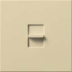 Lutron NTLV-1503P-IV Nova T 1200W Magnetic Low Voltage Single Pole / 3-Way Preset Dimmer in Ivory, Matte Finish