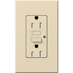Lutron NTR-15-GFTR-BE Nova T Duplex Tamper Resistant GFCI Receptacles 15A 125V in Beige, Matte Finish (Replaced by NTR-15-GFST-BE)