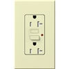 Lutron NTR-20-GFTR-AL Nova T Duplex Tamper Resistant GFCI Receptacles 20A 125V in Almond, Matte Finish (Replaced by NTR-20-GFST-AL)